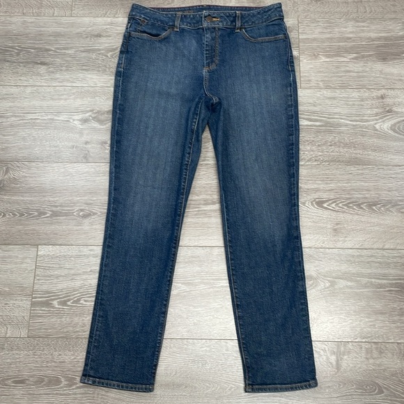 Talbots Curvy Slim Ankle Denim Jeans 10/30 - Picture 7 of 15